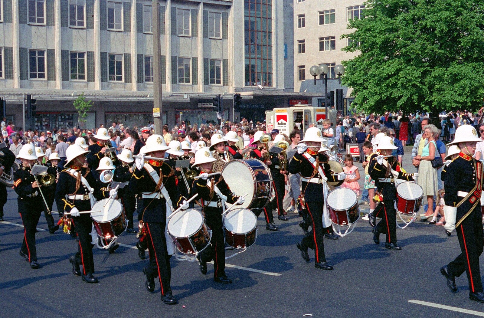 The Royal Marines band from Chantal and Andy's Wedding, and the Lord Mayor's Parade, Plymouth - 20th May 1987