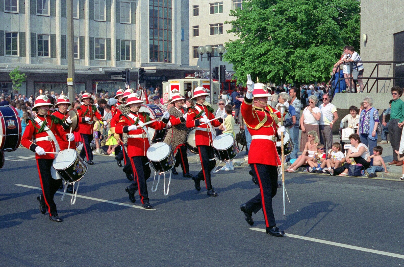 Another military band from Chantal and Andy's Wedding, and the Lord Mayor's Parade, Plymouth - 20th May 1987