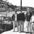 Andy, Riki and Feature's mates in Polperro, Uni: The Last Day of Term, Plymouth Polytechnic, Devon - 2nd June 1987