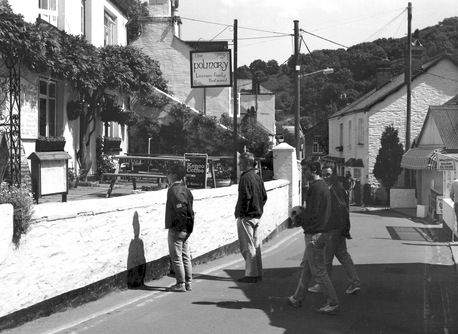 The Polmary restaurant in Polperro from Uni: The Last Day of Term, Plymouth Polytechnic, Devon - 2nd June 1987