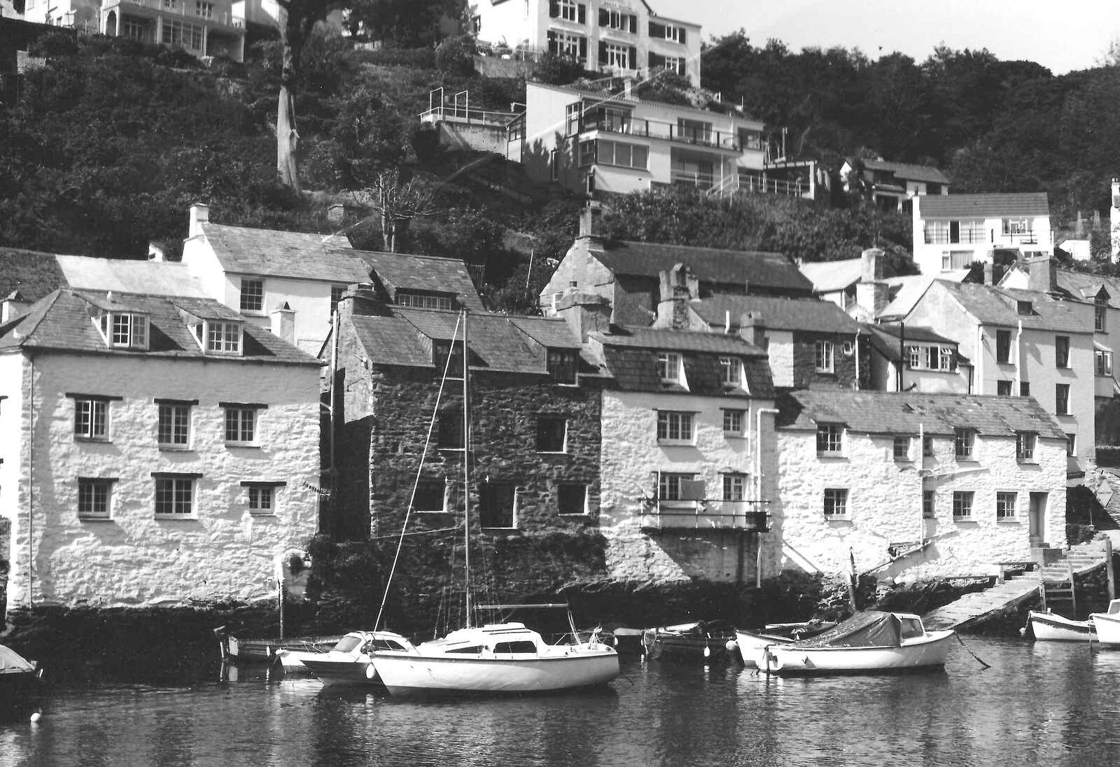 The houses of Polperro from Uni: The Last Day of Term, Plymouth Polytechnic, Devon - 2nd June 1987