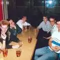 The gang in the SU Pyramid, Uni: The Last Day of Term, Plymouth Polytechnic, Devon - 2nd June 1987