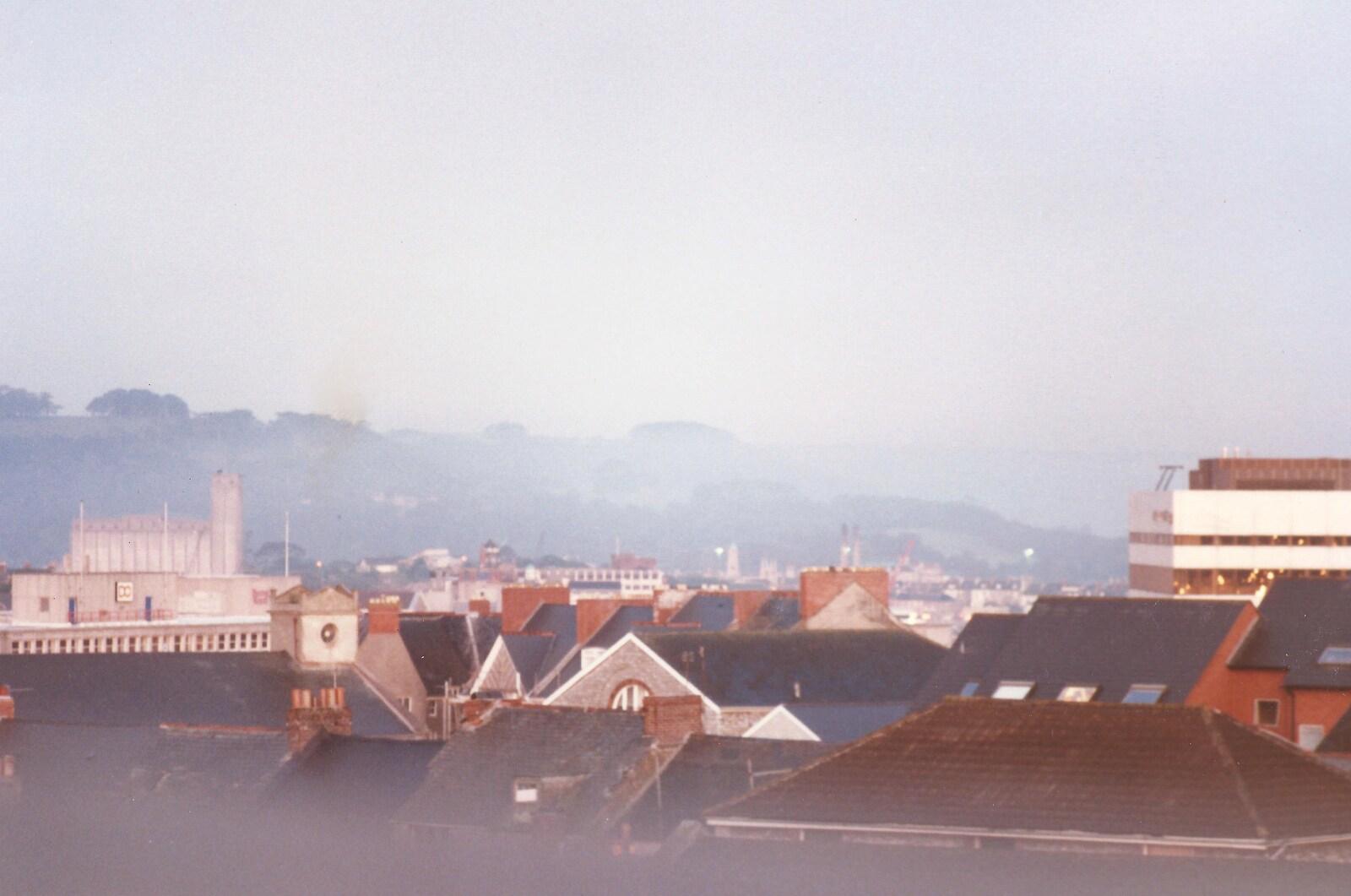 It's about 4am and the sun is up over a misty Plymouth from Uni: The Last Day of Term, Plymouth Polytechnic, Devon - 2nd June 1987