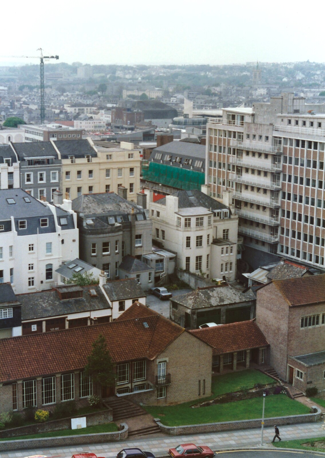 An engineering outpost on Buckwell Street from Aerial Scenes of Plymouth, Devon - 28th June 1987