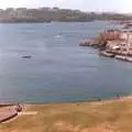 Parched grass on the Hoe and West Hoe, Aerial Scenes of Plymouth, Devon - 28th June 1987