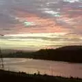 Sunrise and a pylon, looking over Embankment Road, Uni: A Neath Road Summer, St. Jude's, Plymouth - 18th August 1987