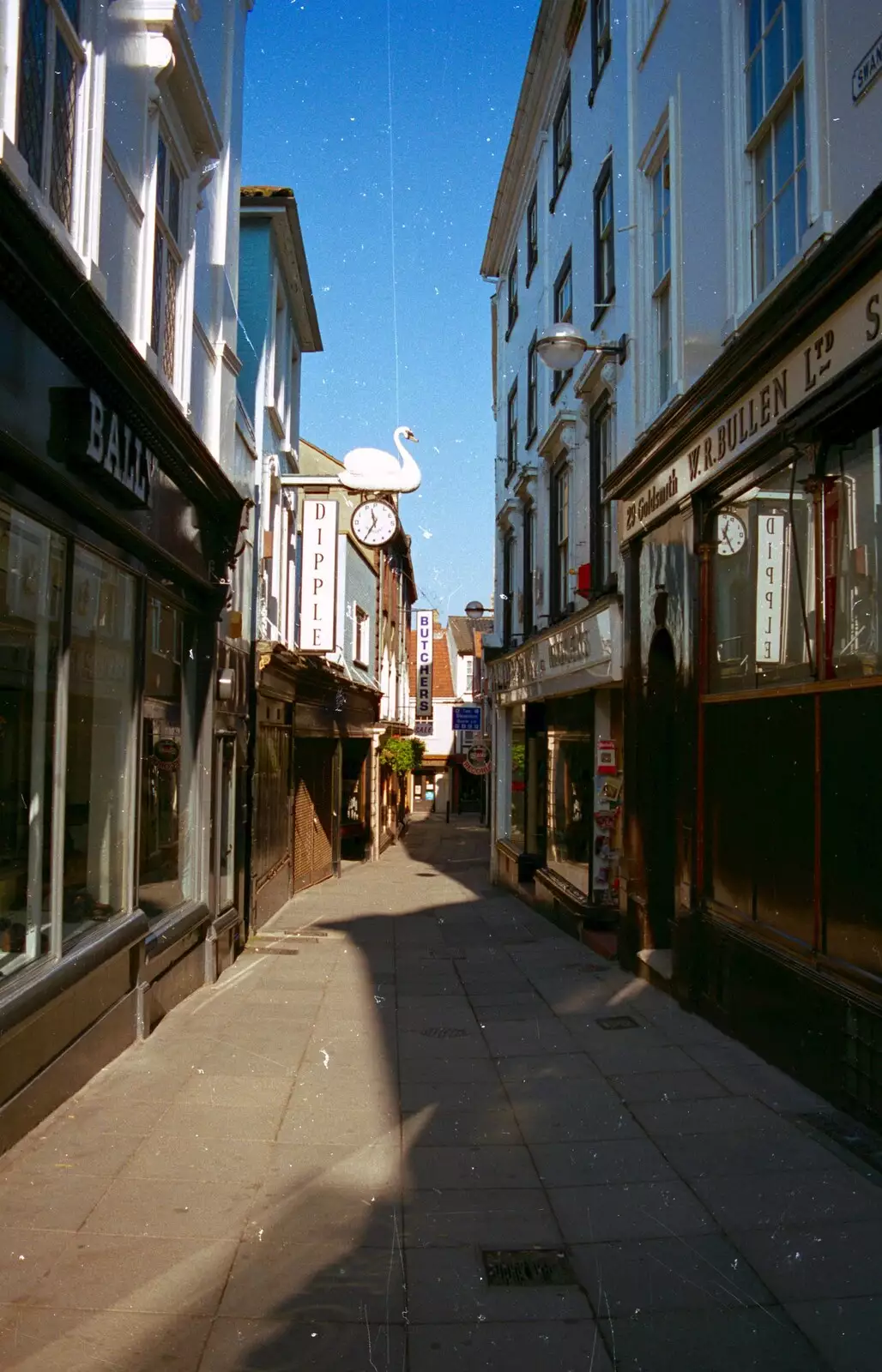 Swan Lane, Norwich, from From Waterloo Station to Great Yarmouth, London and Norfolk - 20th September 1987