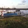 An upturned boat on the river at Yarmouth, From Waterloo Station to Great Yarmouth, London and Norfolk - 20th September 1987