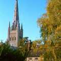From Waterloo Station to Great Yarmouth, London and Norfolk - 20th September 1987, Norwich Cathedral, from the Close
