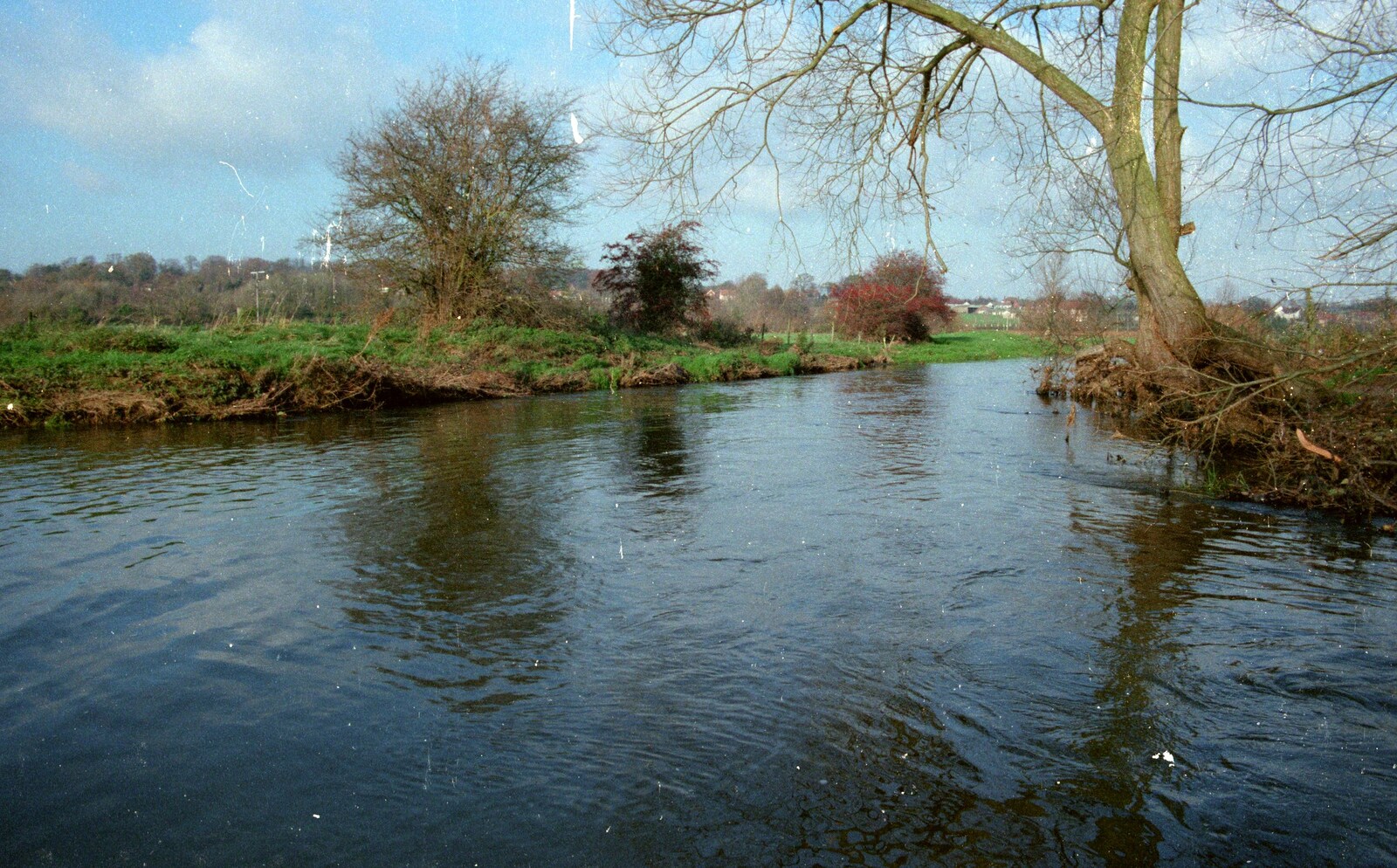 A Costessey river from Sean Visits and a Trip to Costessey, Norwich, Norfolk - 14th October 1987