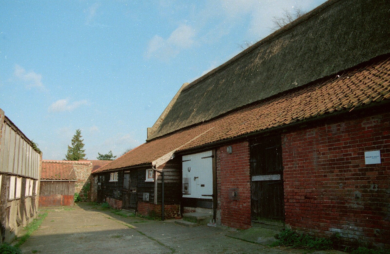 Some farm buildings from Sean Visits and a Trip to Costessey, Norwich, Norfolk - 14th October 1987