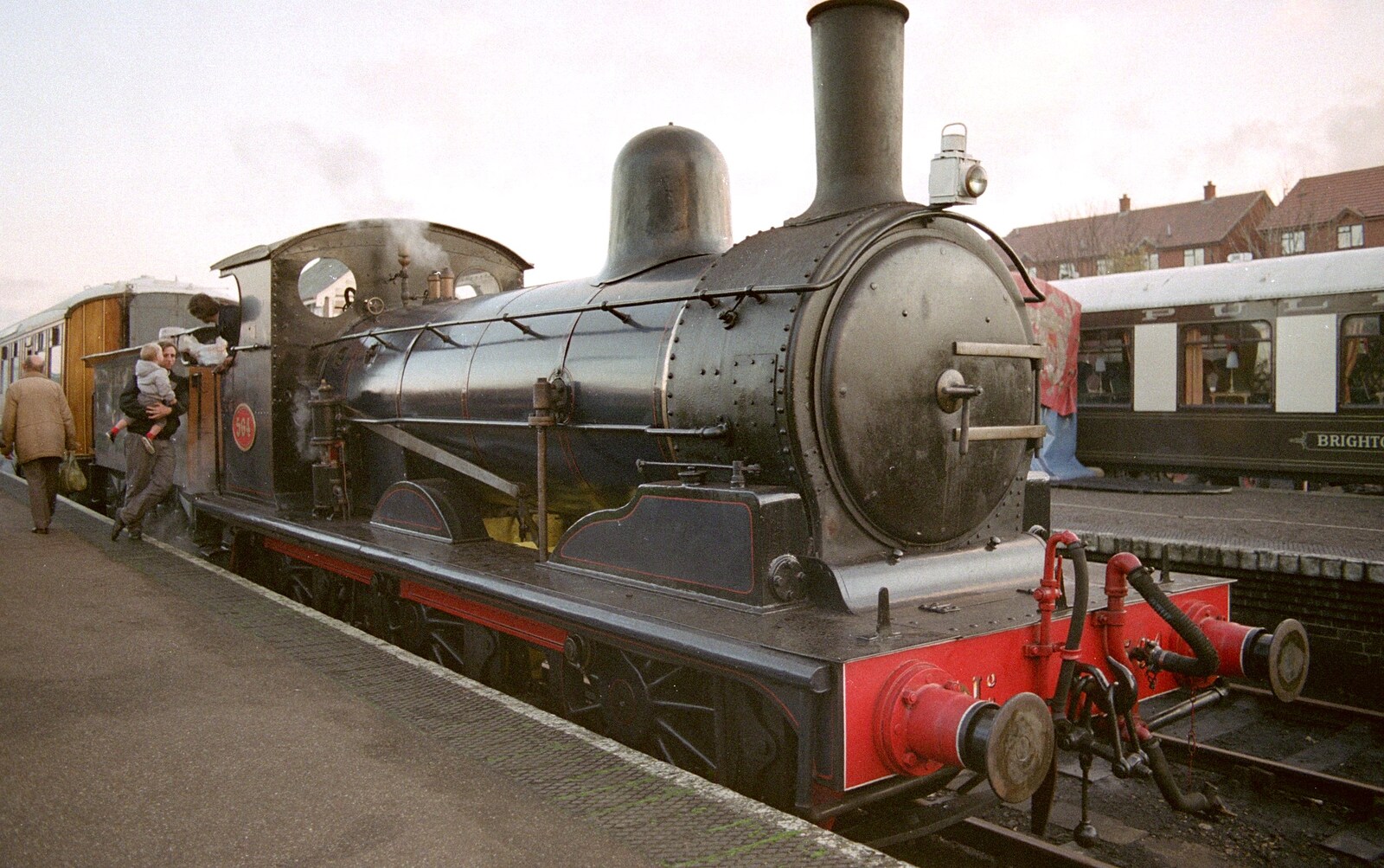 A <a href='http://www.lner.info/locos/J/j15.shtml'>Class J15 steam loco</a> (BR No. 65462) from A Visit to Sheringham, North Norfolk - 20th November 1987