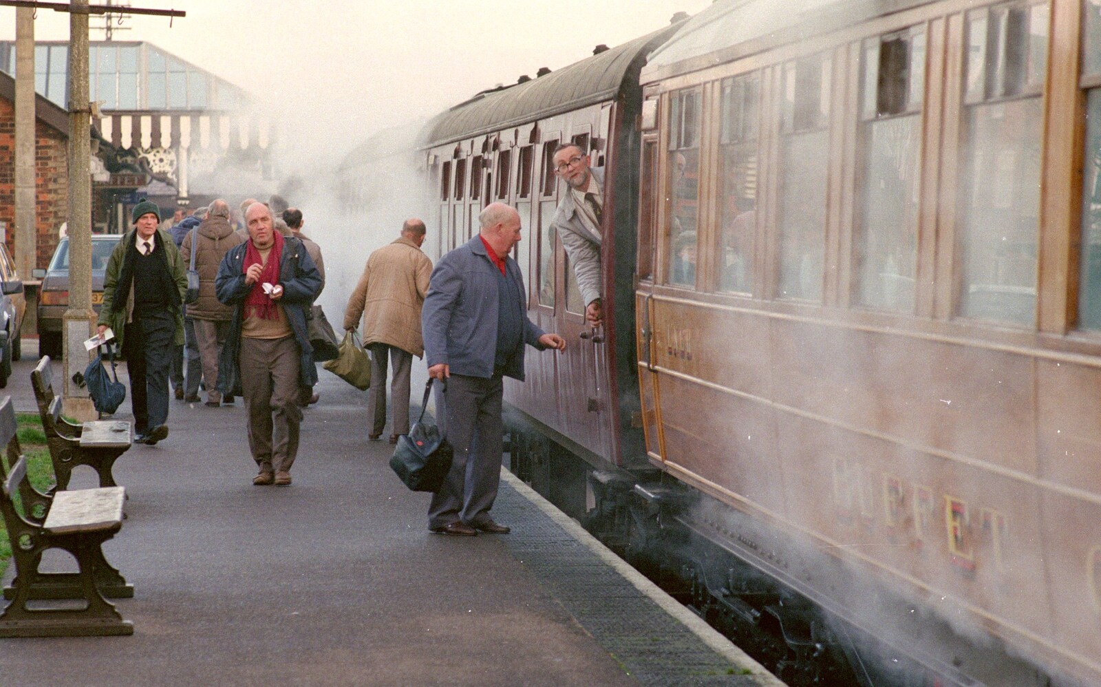 A Visit to Sheringham, North Norfolk - 20th November 1987: Steamy carriages at Sheringham