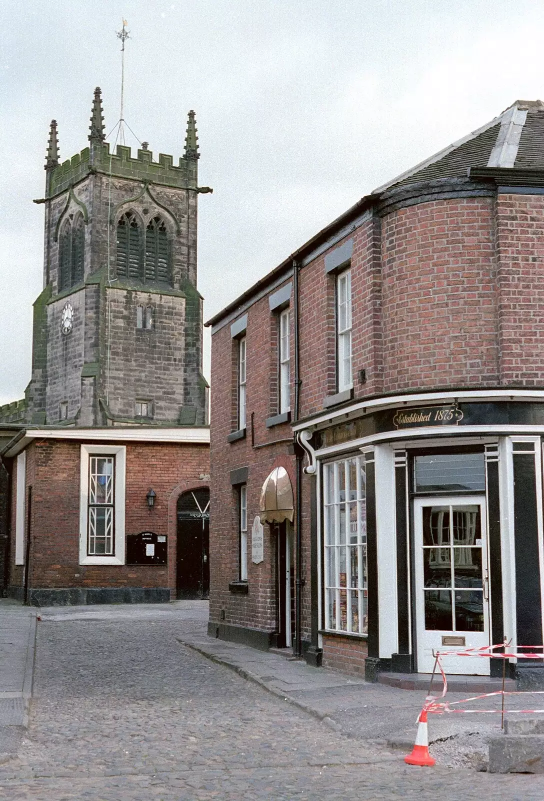 A Sandbach church, from Sandbach to Loch Lomond, Cheshire and Scotland - 10th December 1987