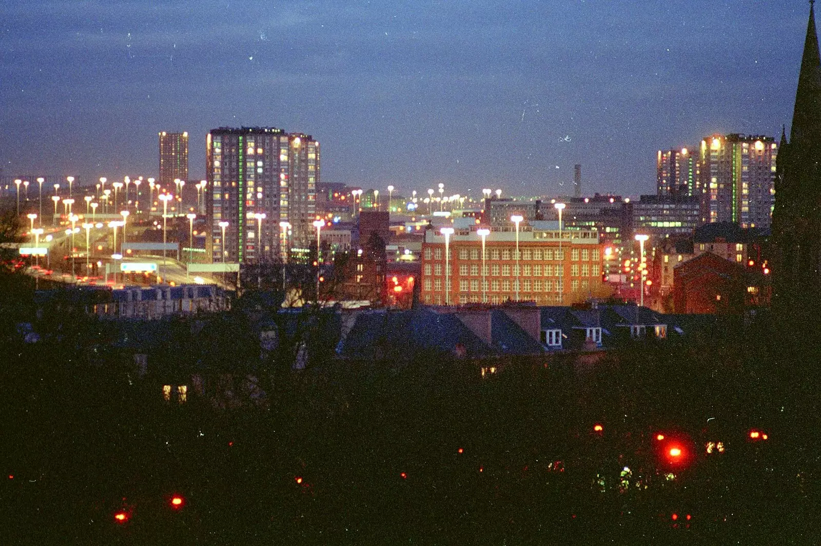 A view of the city of Glasgow, from Sandbach to Loch Lomond, Cheshire and Scotland - 10th December 1987