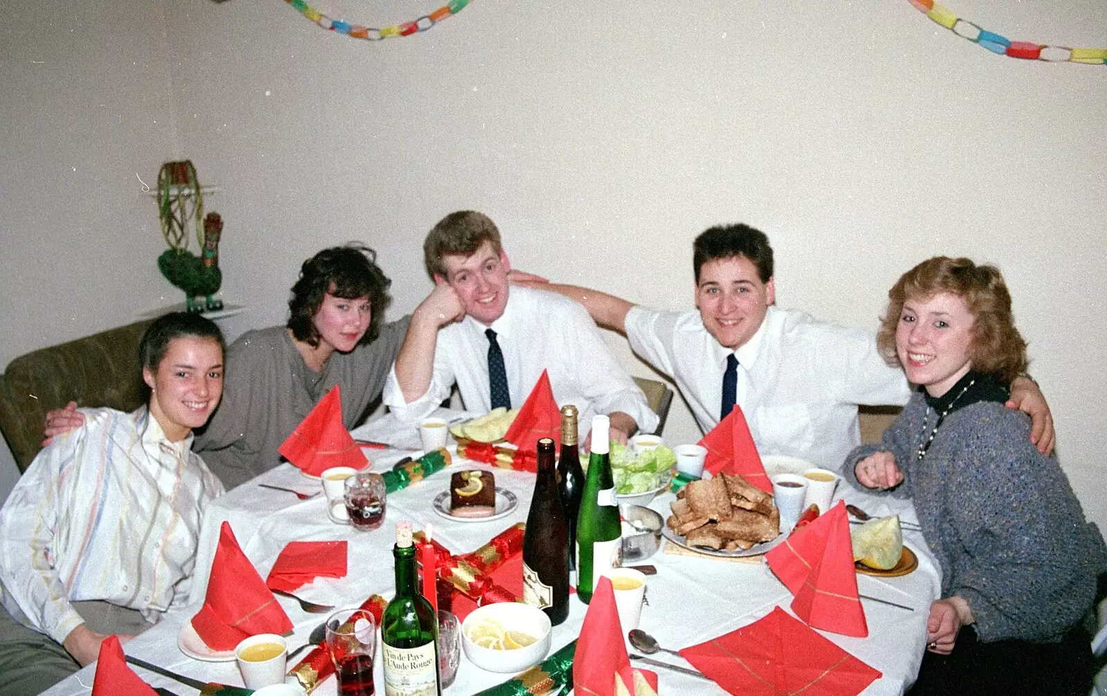 Richard, Barney and Trina, from A Valentine Street Christmas, Norwich, Norfolk - 17th December 1987