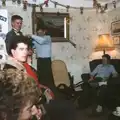 Hamish's dad makes some bagpipe adjustments, Hamish's 21st and Christmas, New Milton and Bransgore - 25th December 1987