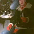 Jon the Hair, with red gloves on, Hamish's 21st and Christmas, New Milton and Bransgore - 25th December 1987