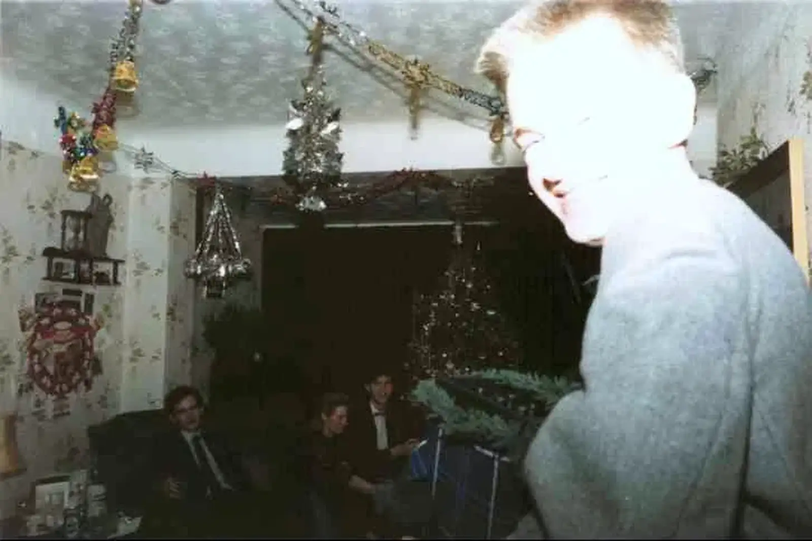 Nosher caught in the camera flash, from Hamish's 21st and Christmas, New Milton and Bransgore - 25th December 1987