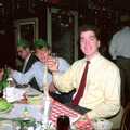Jon raises a glass, Hamish's 21st and Christmas, New Milton and Bransgore - 25th December 1987