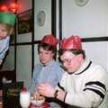 Hamish practices a bit of finger dipping, Hamish's 21st and Christmas, New Milton and Bransgore - 25th December 1987