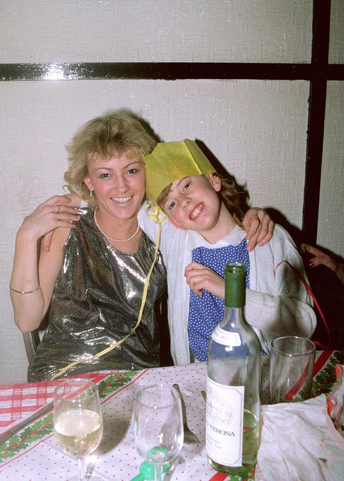 Laura and Jennifer from Hamish's 21st and Christmas, New Milton and Bransgore - 25th December 1987
