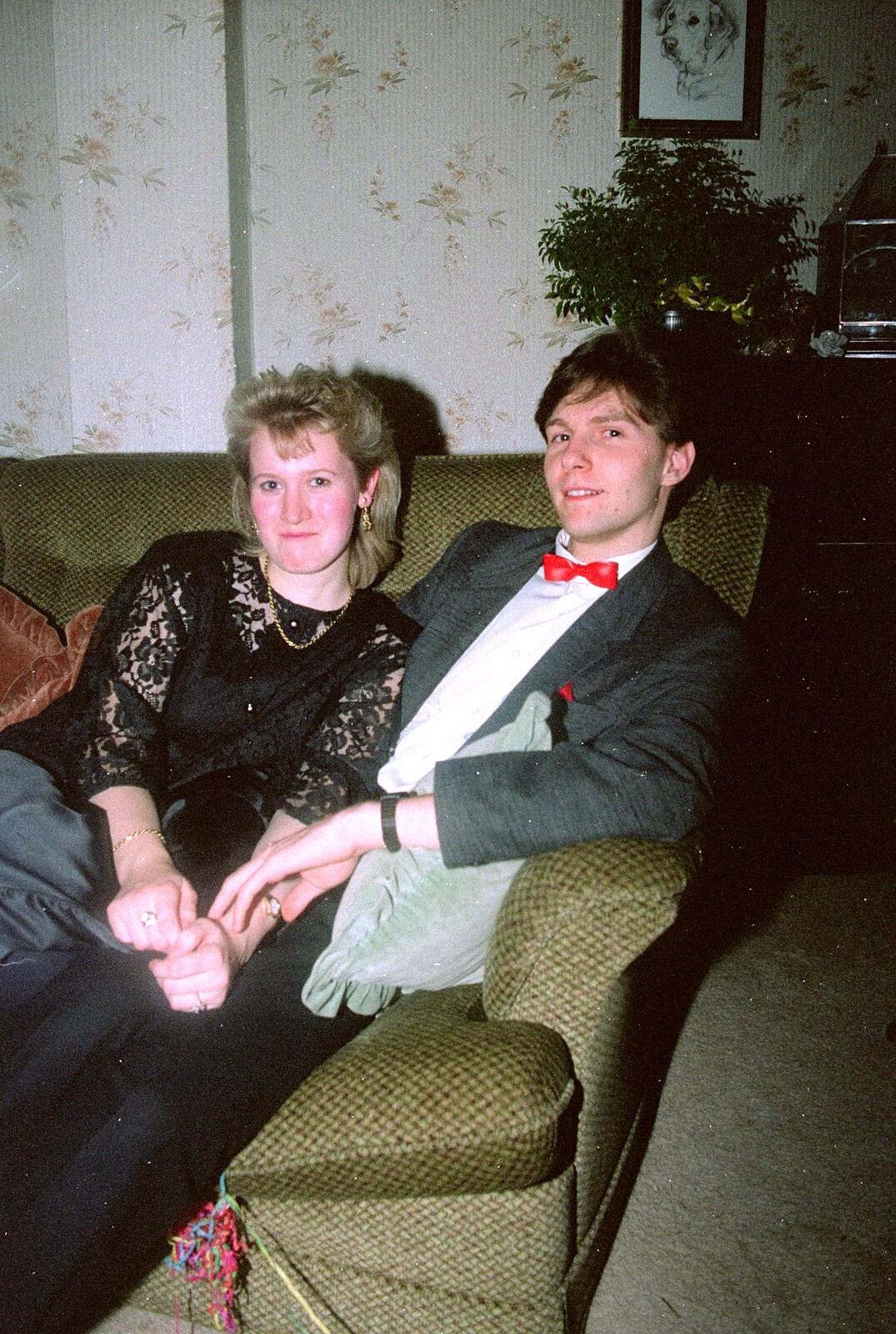 Maria and Sean from Hamish's 21st and Christmas, New Milton and Bransgore - 25th December 1987
