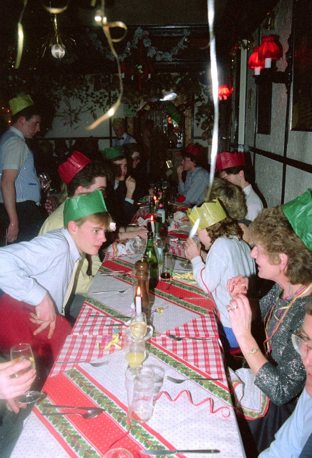 The birthday crowd from Hamish's 21st and Christmas, New Milton and Bransgore - 25th December 1987