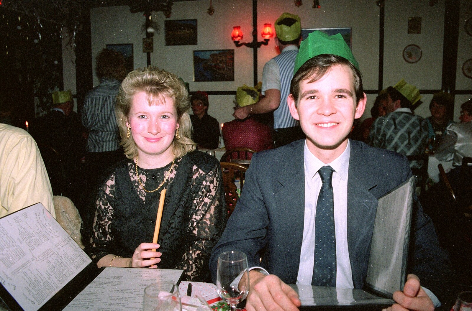 Maria and Phil from Hamish's 21st and Christmas, New Milton and Bransgore - 25th December 1987
