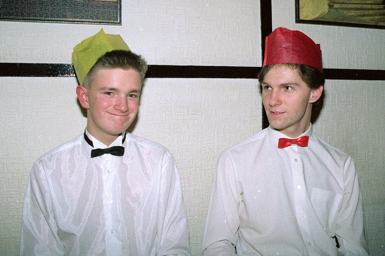 Nosher and Sean from Hamish's 21st and Christmas, New Milton and Bransgore - 25th December 1987