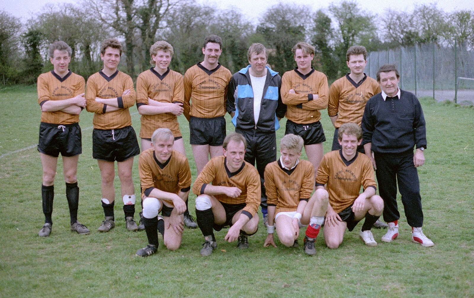 Another group photo from Soman-Wherry Footie Action, Norfolk - 25th February 1988