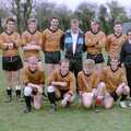 Another group photo, Soman-Wherry Footie Action, Norfolk - 25th February 1988