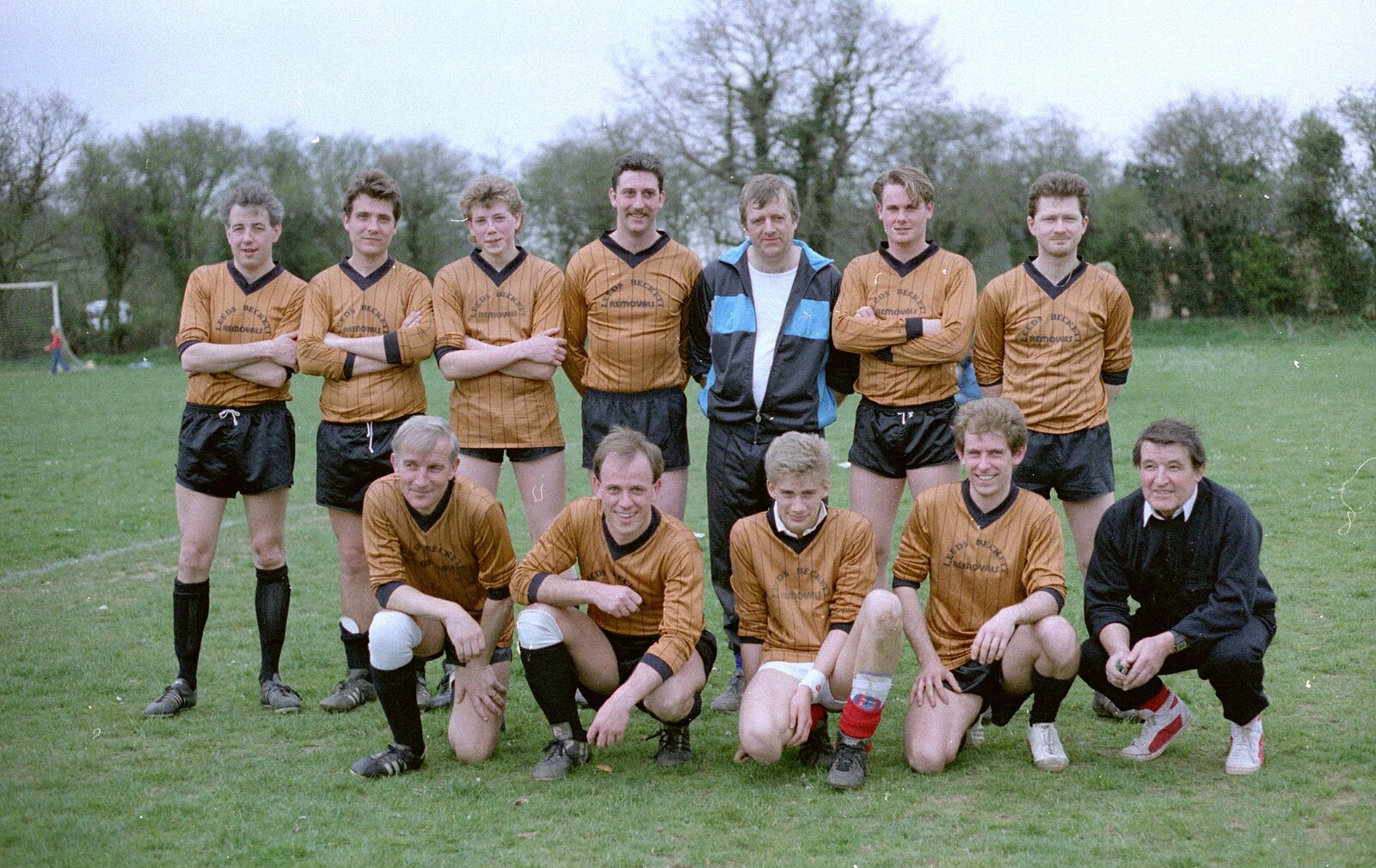 The Somans footie team from Soman-Wherry Footie Action, Norfolk - 25th February 1988