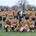 The Somans footie team, Soman-Wherry Footie Action, Norfolk - 25th February 1988
