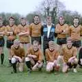 The Somans footie team, Soman-Wherry Footie Action, Norfolk - 25th February 1988