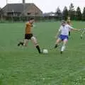 'Wideboy' Molloy's on the ball, Soman-Wherry Footie Action, Norfolk - 25th February 1988