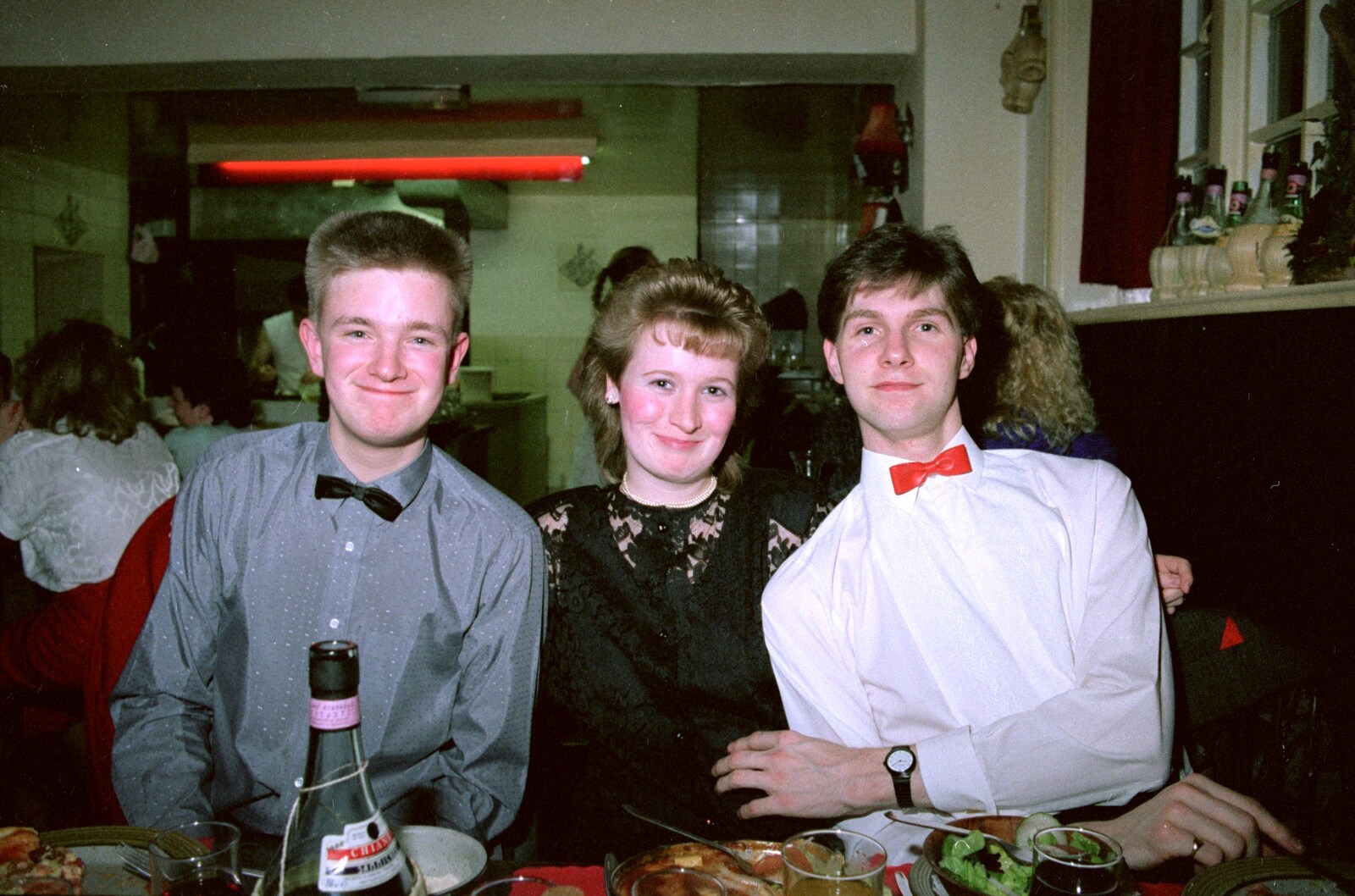 Nosher, Maria and Sean from Bransgore Barbeque and Soman-Wherry Drinks, Dorset and Norwich - 2nd April 1988