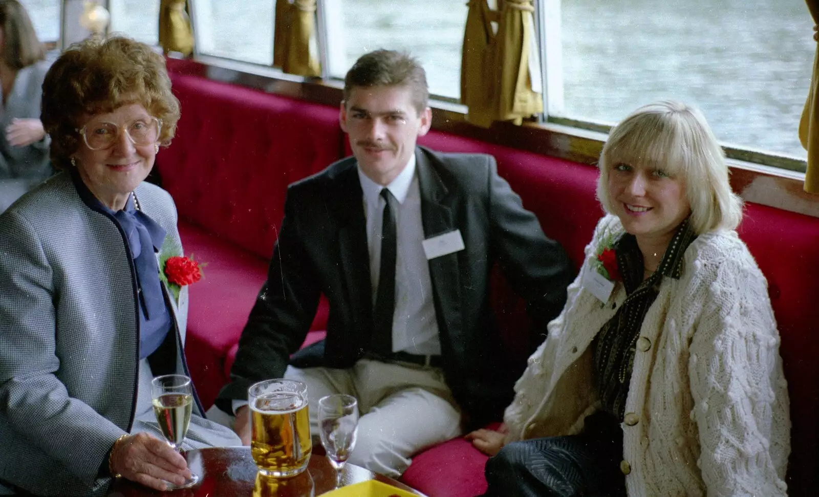 Sheila Coleman (left) - Brian Coleman's wife, from A Soman-Wherry Press Boat Trip, Horning, The Broads, Norfolk - 8th May 1988