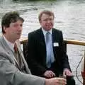 On the back of the boat, A Soman-Wherry Press Boat Trip, Horning, The Broads, Norfolk - 8th May 1988