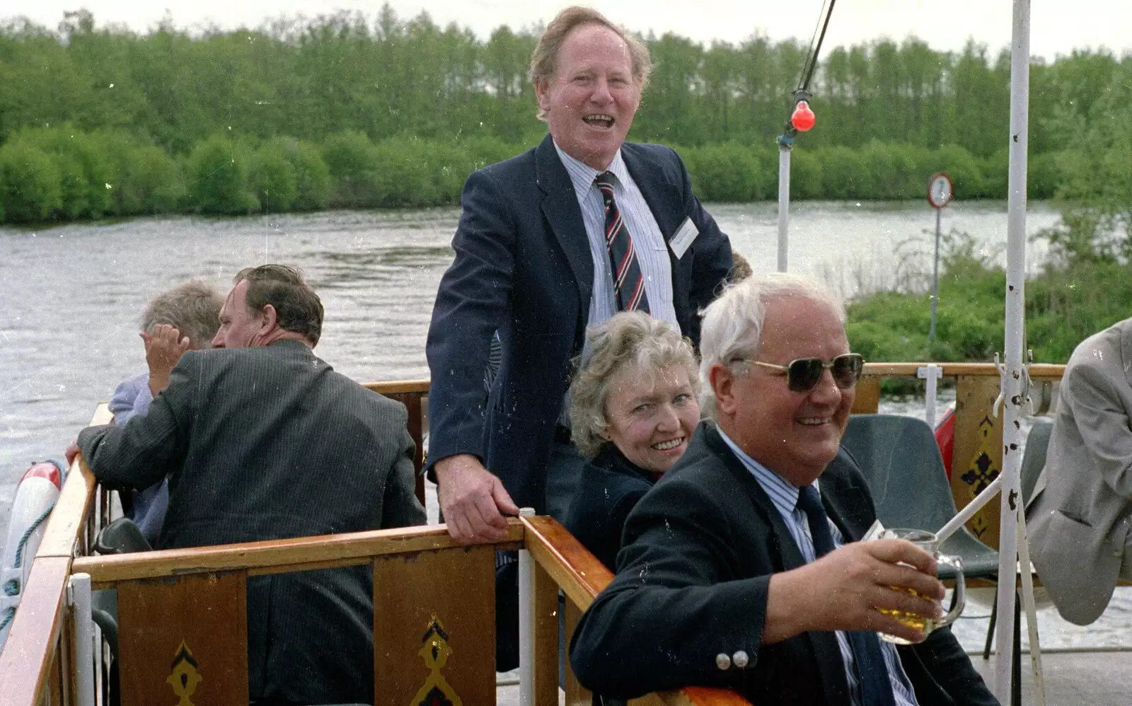 On the broads, from A Soman-Wherry Press Boat Trip, Horning, The Broads, Norfolk - 8th May 1988