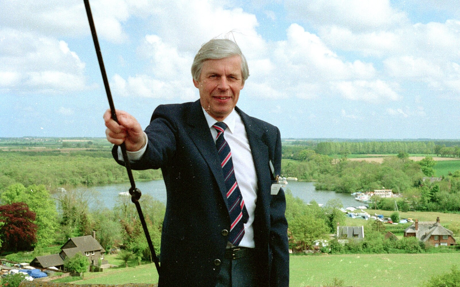 Don Dawson, in boat-club blazer and tie from A Soman-Wherry Press Boat Trip, Horning, The Broads, Norfolk - 8th May 1988