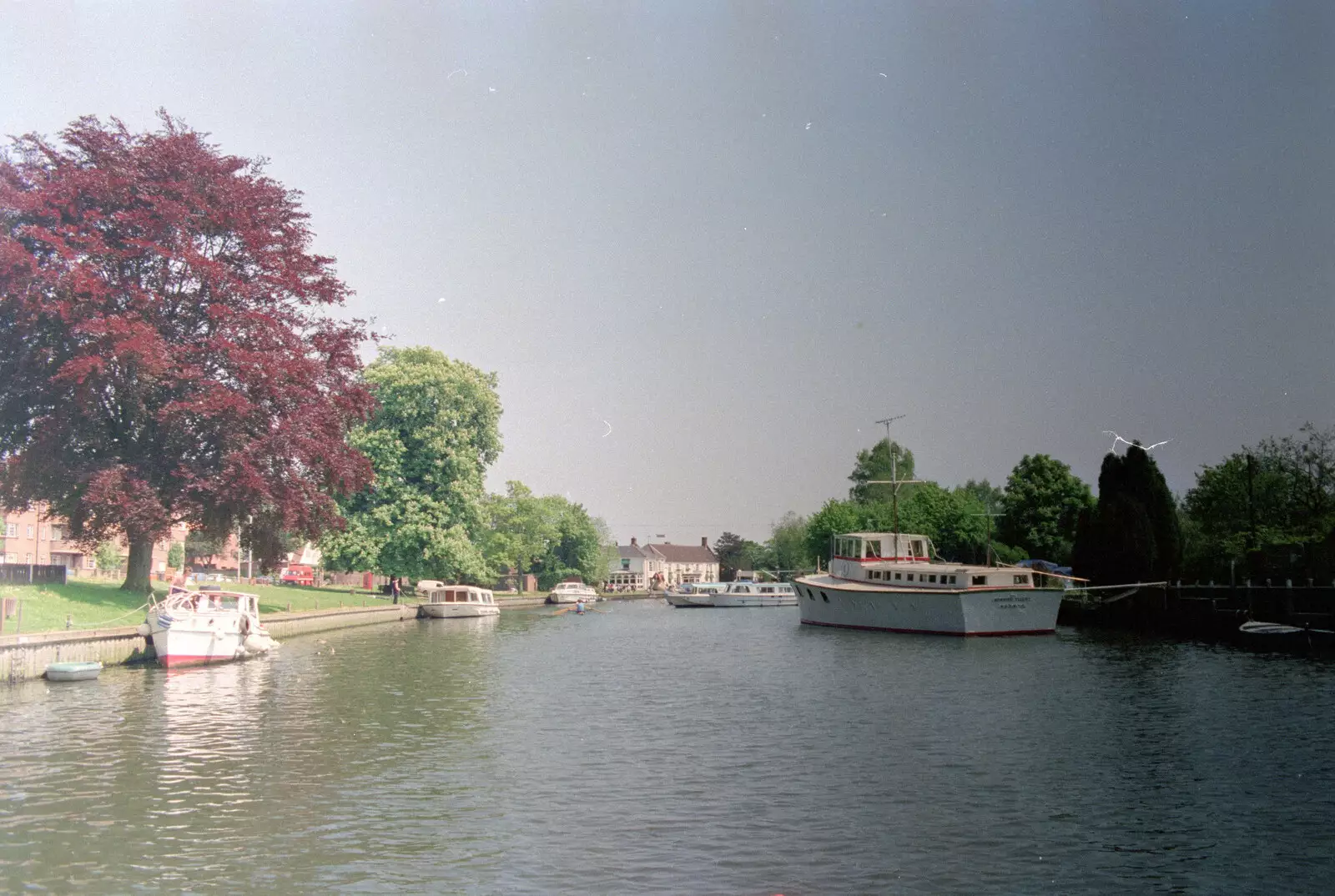 On the river Yare, from The Plymouth Gang Visits Nosher in the Sticks, Red House, Buxton, Norfolk - 20th May 1988