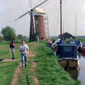 Dave and Andy near Horsey Wind Pump, The Plymouth Gang Visits Nosher in the Sticks, Red House, Buxton, Norfolk - 20th May 1988
