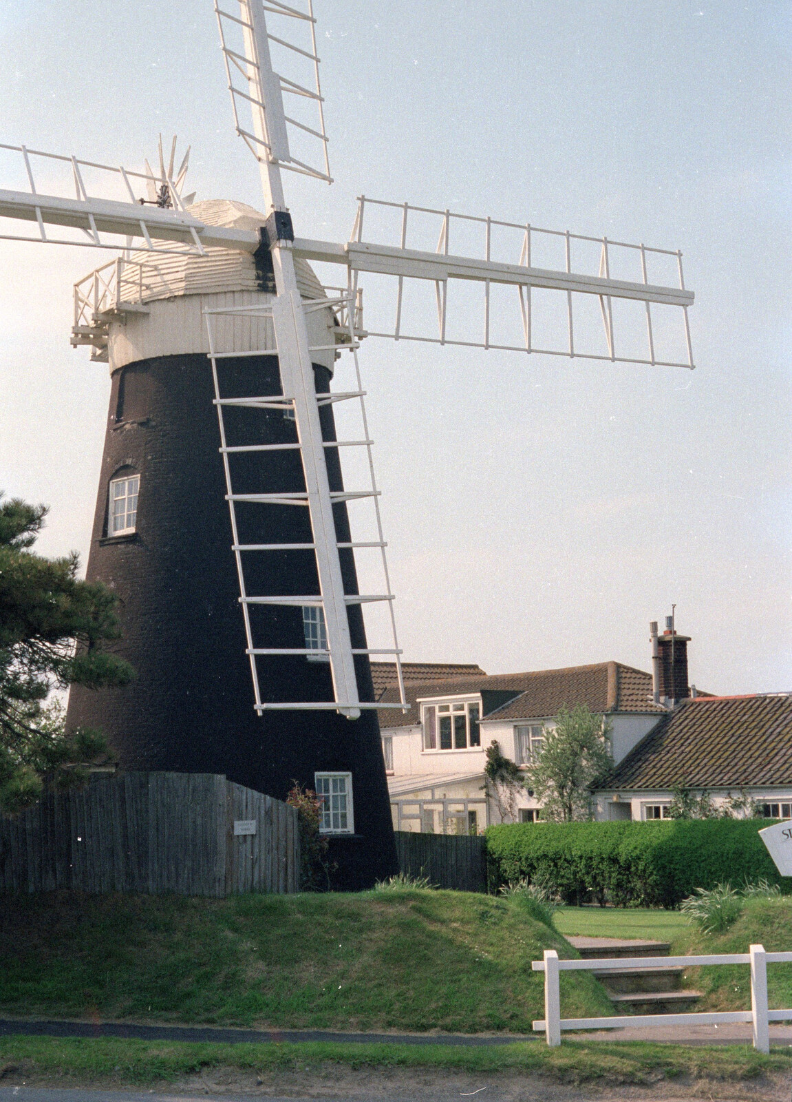 Another broads windpump from The Plymouth Gang Visits Nosher in the Sticks, Red House, Buxton, Norfolk - 20th May 1988
