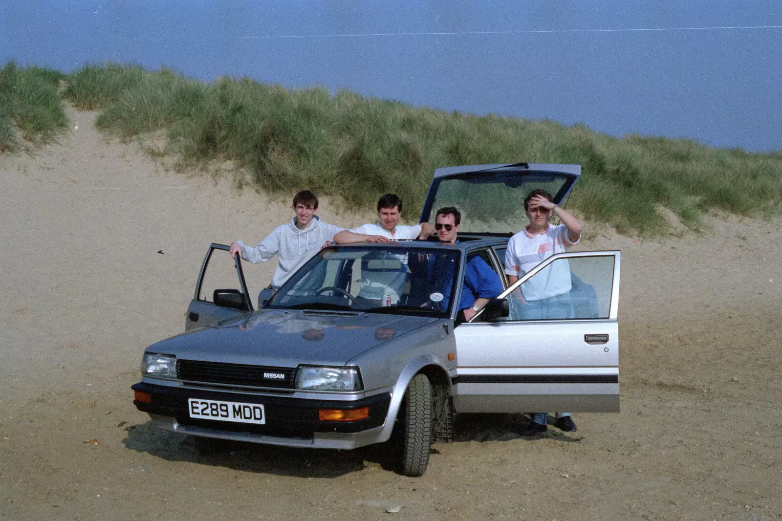 Bray-feature's hired car, from The Plymouth Gang Visits Nosher in the Sticks, Red House, Buxton, Norfolk - 20th May 1988