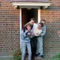 The lads continue wrestling, The Plymouth Gang Visits Nosher in the Sticks, Red House, Buxton, Norfolk - 20th May 1988