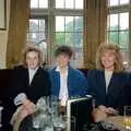 Jo, Rachel and Sue in the Dolphin, Somans: Nosher's 21st Birthday at the Soman-Wherry Press, Norwich, Norfolk - 26th May 1988