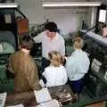 The Muller-Martini guy gives an introduction, Somans: A Winner's Tour of the Factory, Norwich - 10th June 1988