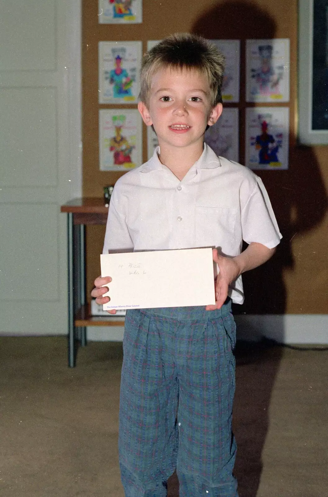 The under seven prize winner, from Somans: A Winner's Tour of the Factory, Norwich - 10th June 1988