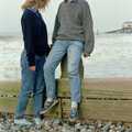 A Trip to the Beach, Cromer, Norfolk - 6th July 1988, Emma and Martin, and Cromer pier